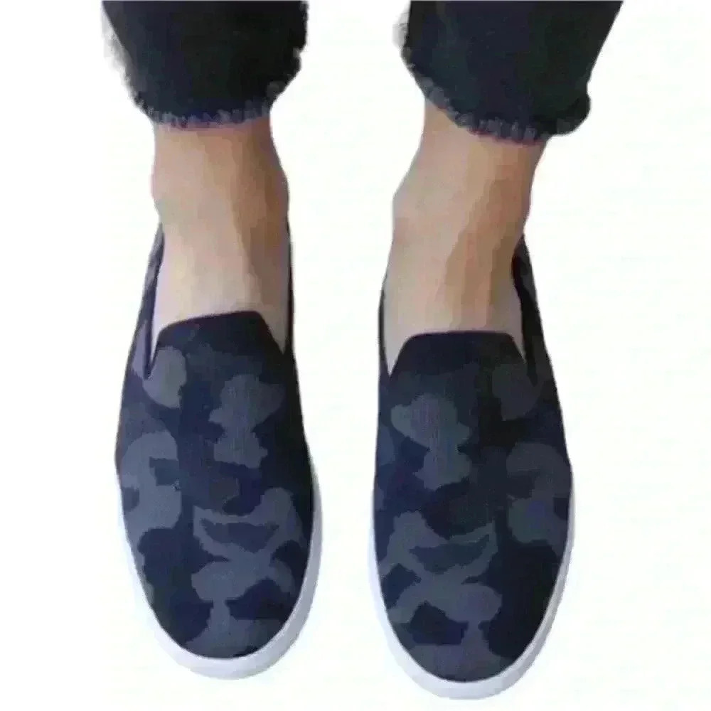 Rothy's "The Original Slip-On Sneaker" Gray Camo Women's Size 6.5 EUC!